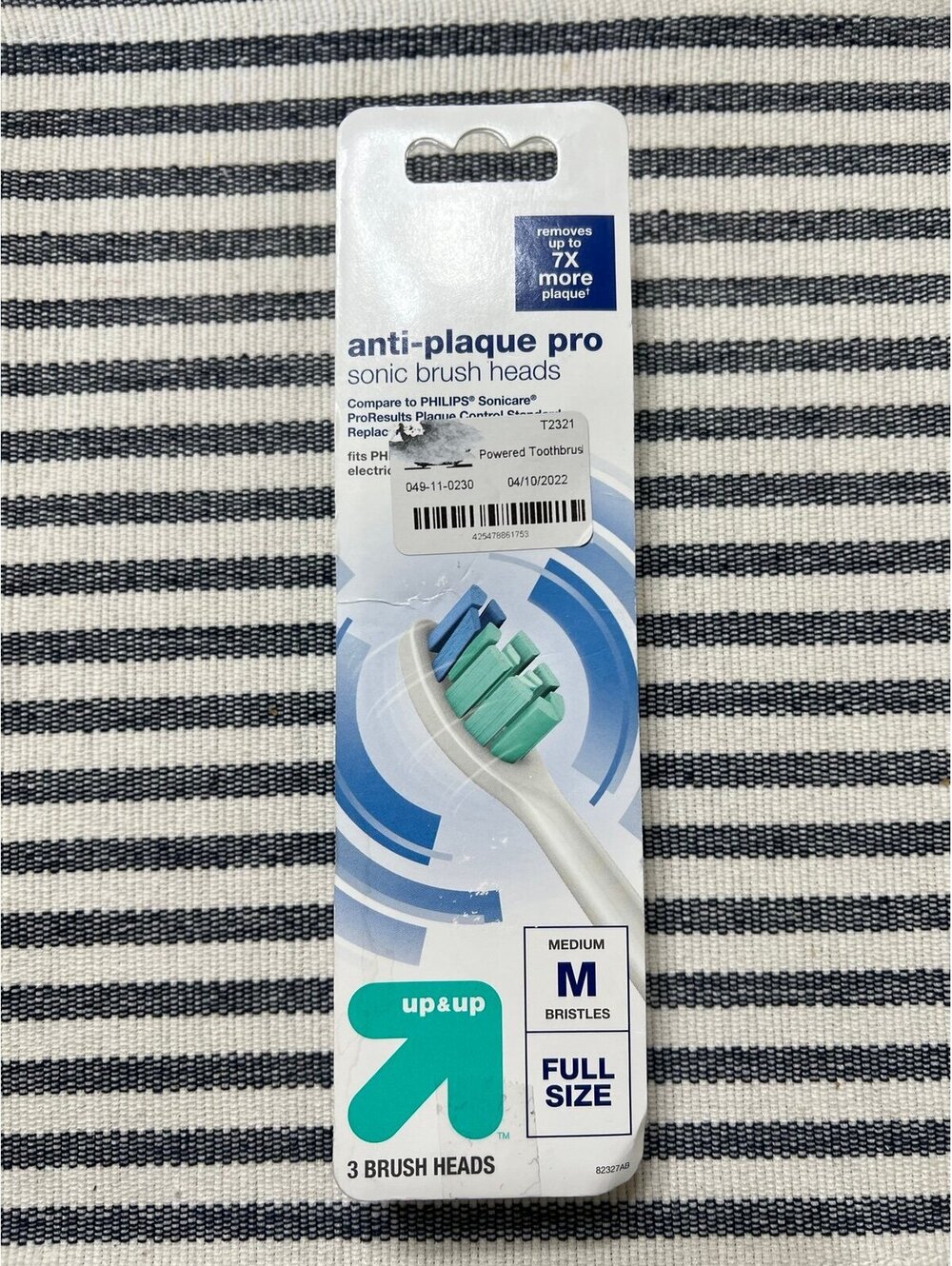Sonic Replacement Brush Heads up & up plaque pro electric toothbrush new sealed